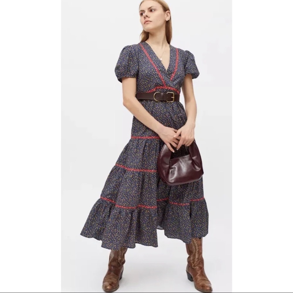 Anthropologie Afternoon Frida Midi Dress XS - Picture 9 of 9